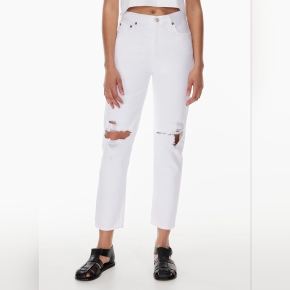 AGOLDE,Fen white distressed jeans NWT,28 - Picture 2 of 14